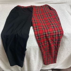 Hot Topic high waisted split color pants